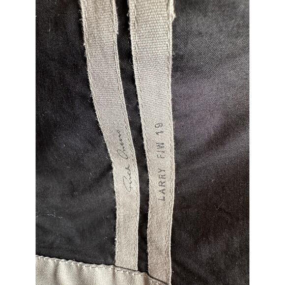 Rick Owens Legaspi Black Long Sleeve 2 Button Long Line High Back Slit Coat 12 - Picture 7 of 13